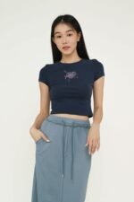 Keith Raw Hem Jersey Skirt - Image 9