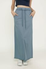 Keith Raw Hem Jersey Skirt - Image 18
