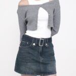 Klyde Belted Denim Skorts