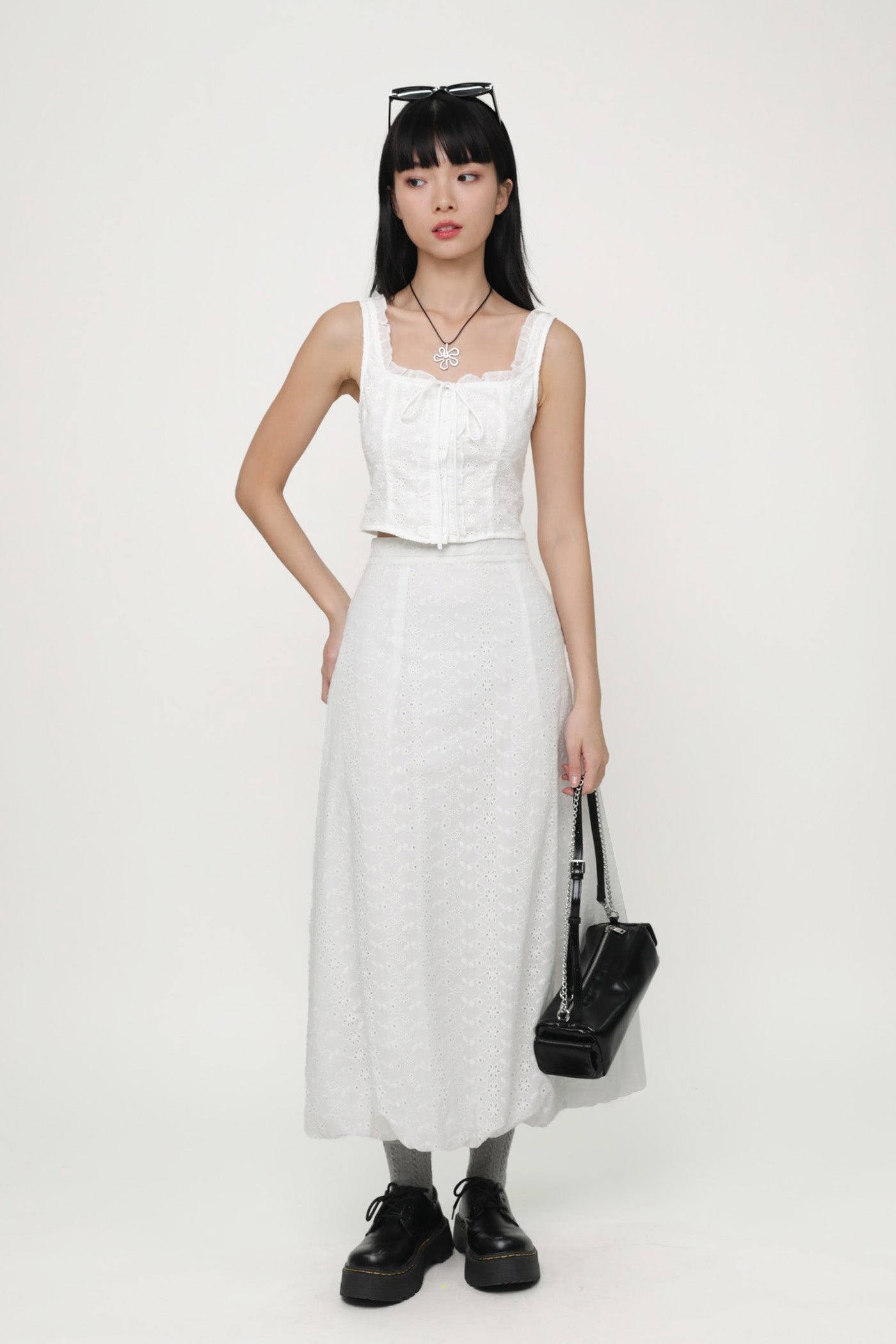 linden-white-bubble-maxi-skirt-image-5-the-tinsel-rack-singapore_0 Linden Bubble Maxi Skirt - Image 1