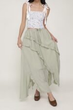 Luceia Ruffles Maxi Skirt - Image 3