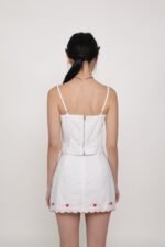 Lune Embroidery Scallop Hem Skirt - Image 14