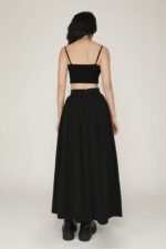 Magnus Nylon Zipper Maxi Skirt - Image 12
