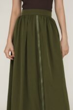Magnus Nylon Zipper Maxi Skirt - Image 17