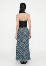 Colette Bias Cut Maxi Skirt (Plaid) - Image 8