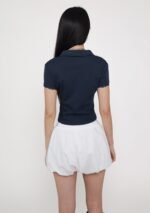 Liana Lace Trim Polo Tee - Image 11