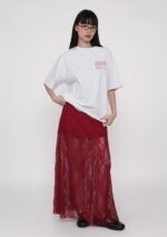 Noir Lace Overlay Maxi Skirt - Image 21