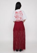 Noir Lace Overlay Maxi Skirt - Image 22
