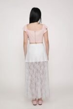 Noir Lace Overlay Maxi Skirt - Image 14