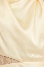 Anabelle Halter Neck Lace Maxi Dress - Butter Yellow - Image 6