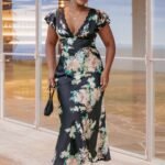 Arella Maxi Dress - Black Floral