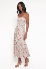 Botanique Midi Dress - Coral Wildflower - Image 4