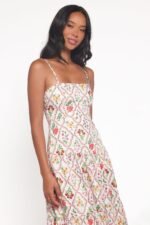 Botanique Midi Dress - Coral Wildflower - Image 3