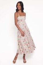 Botanique Midi Dress - Coral Wildflower - Image 2