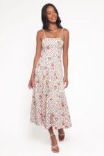 Botanique Midi Dress - Coral Wildflower - Image 6