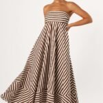 Bowie Strapless Maxi Dress - Chocolate