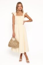 Bronte Midi Dress - Butter Yellow - Image 6
