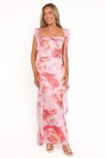Chiara Maxi Dress - Pink Peony - Image 2