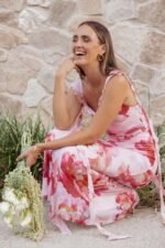 Chiara Maxi Dress - Pink Peony - Image 7