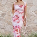 Chiara Maxi Dress - Pink Peony