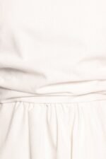 Clo Puff Sleeve Midi Dress - White - Image 8