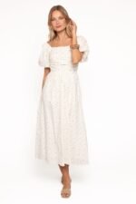 Clo Puff Sleeve Midi Dress - White Betty - Image 6