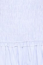 Kaelyn Gather Mini Dress - Blue Gingham - Image 8