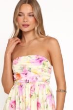Kayt Strapless Dress - Yellow Petunia - Image 3