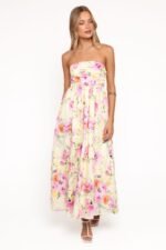 Kayt Strapless Dress - Yellow Petunia - Image 2