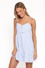 Keaton Mini Dress - Cornflower Blue - Image 2