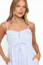 Keaton Mini Dress - Cornflower Blue - Image 3