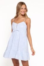 Keaton Mini Dress - Cornflower Blue - Image 4