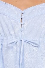 Keaton Mini Dress - Cornflower Blue - Image 7
