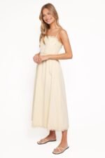 Kiana Midi Dress - Pale Yellow - Image 4