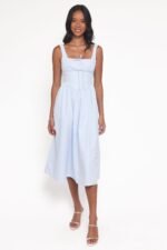 Kinslee Midi Dress - Blue - Image 6