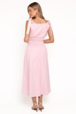 Leticia Midi Dress - Pink Polka Dot - Image 5