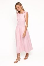 Leticia Midi Dress - Pink Polka Dot - Image 4