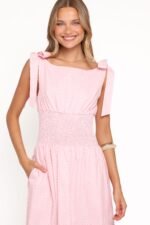 Leticia Midi Dress - Pink Polka Dot - Image 3