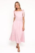 Leticia Midi Dress - Pink Polka Dot - Image 2