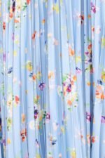 Naira Pleated Maxi Dress - Cornflower Blue Floral - Image 7
