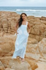Valeria Maxi Dress - Blue - Image 9