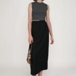 Petite Flyn Tailored Maxi Skirt