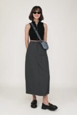 Petite Flyn Tailored Maxi Skirt - Image 13