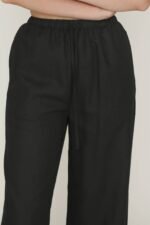Petite Kierra Drawstring Linen Pants - Image 19