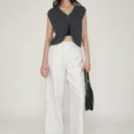 Petite Kierra Drawstring Linen Pants