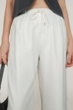 Petite Kierra Drawstring Linen Pants - Image 9