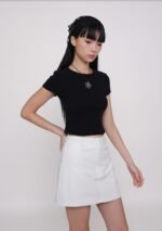 Peyton Basic Linen Skorts - Image 4