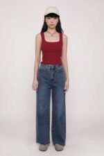 Regular Louise Frayed Hem Denim Jeans Version 2 - Image 3