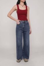 Regular Louise Frayed Hem Denim Jeans Version 2 - Image 15