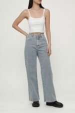 Petite Klaude Straight Leg Denim Jeans Version 2 - Image 4